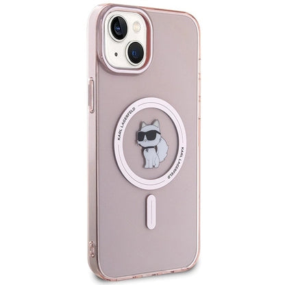 Karl Lagerfeld IML Choupette MagSafe case for iPhone 15 Plus - pink_3