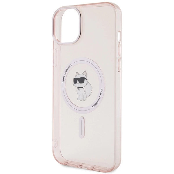 Karl Lagerfeld IML Choupette MagSafe case for iPhone 15 Plus - pink_5