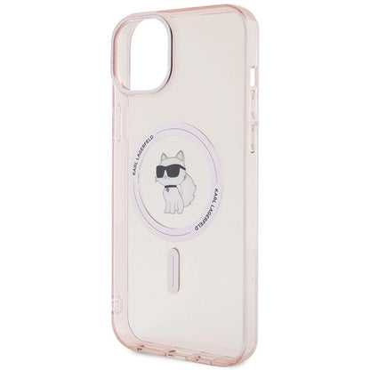 Karl Lagerfeld IML Choupette MagSafe case for iPhone 15 Plus - pink_5