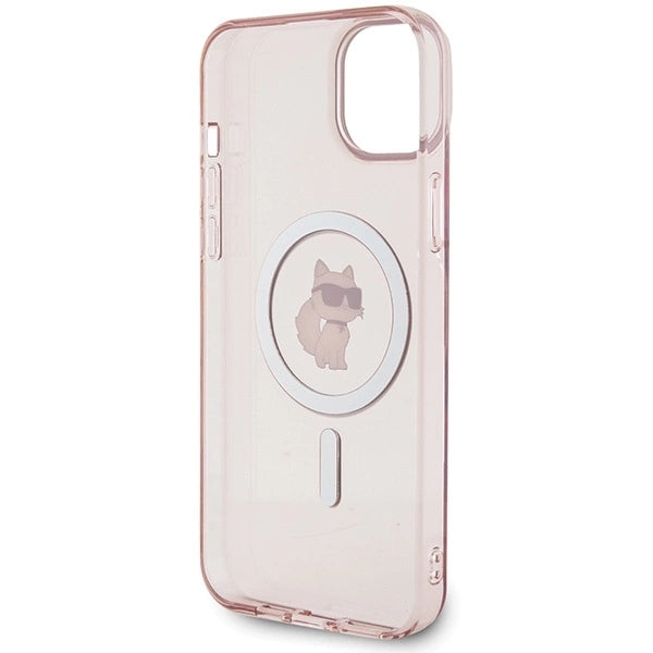 Karl Lagerfeld IML Choupette MagSafe case for iPhone 15 Plus - pink_6