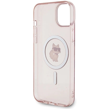 Karl Lagerfeld IML Choupette MagSafe case for iPhone 15 Plus - pink_6