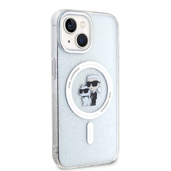 Karl Lagerfeld Karl&Choupette Glitter MagSafe case for iPhone 15 Plus - transparent_3