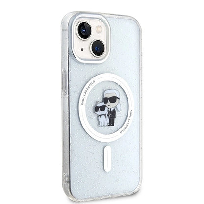 Karl Lagerfeld Karl&Choupette Glitter MagSafe case for iPhone 15 Plus - transparent_3