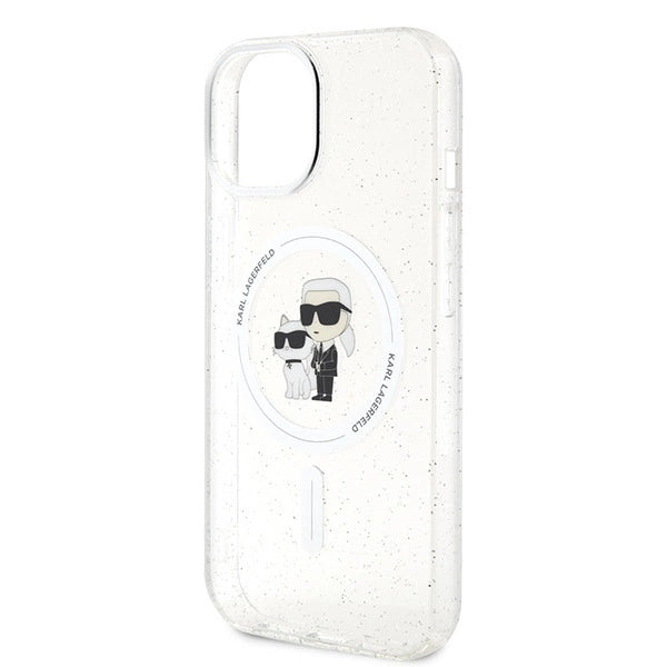 Karl Lagerfeld Karl&Choupette Glitter MagSafe case for iPhone 15 Plus - transparent_5