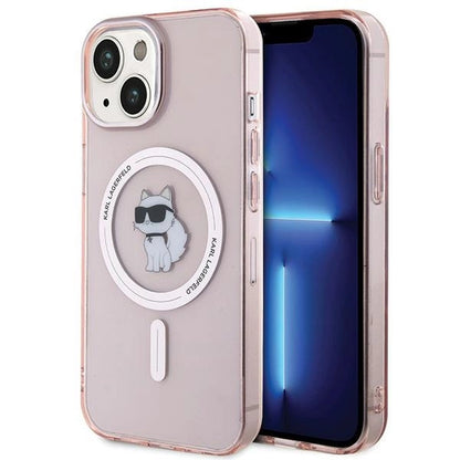 Karl Lagerfeld IML Choupette MagSafe case for iPhone 15 - pink_0