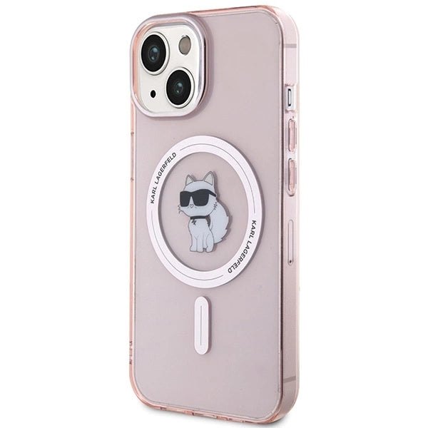 Karl Lagerfeld IML Choupette MagSafe case for iPhone 15 - pink_1