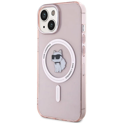 Karl Lagerfeld IML Choupette MagSafe case for iPhone 15 - pink_1