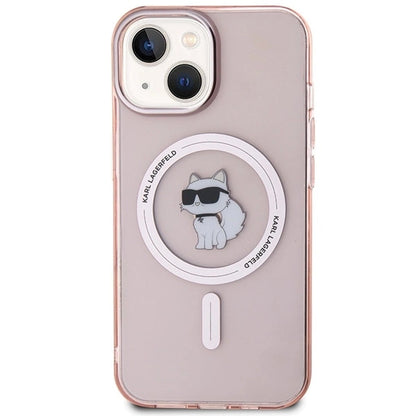Karl Lagerfeld IML Choupette MagSafe case for iPhone 15 - pink_2