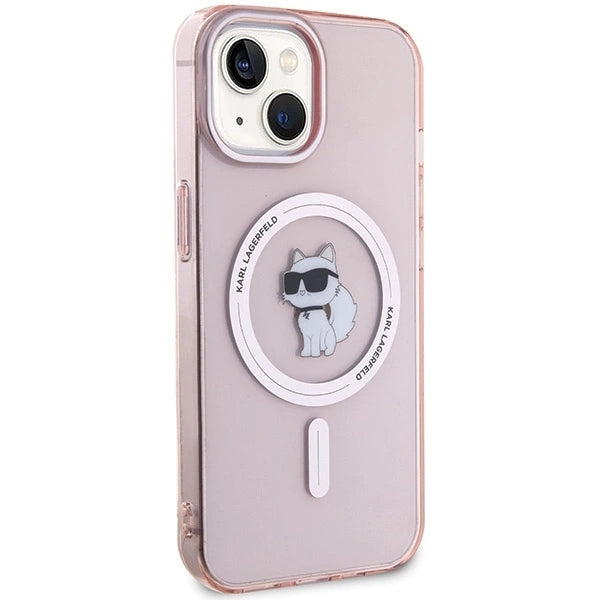 Karl Lagerfeld IML Choupette MagSafe case for iPhone 15 - pink_3