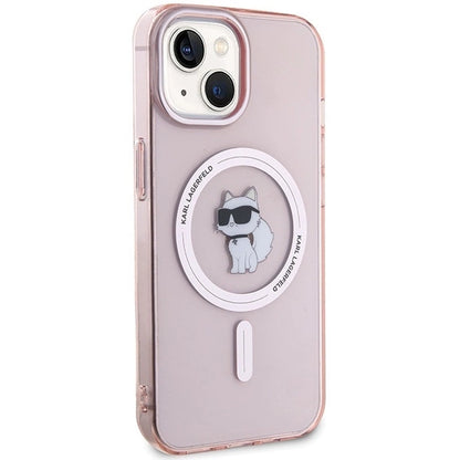 Karl Lagerfeld IML Choupette MagSafe case for iPhone 15 - pink_3