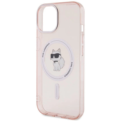 Karl Lagerfeld IML Choupette MagSafe case for iPhone 15 - pink_5