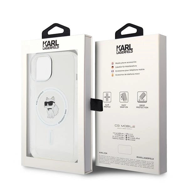 Karl Lagerfeld IML Choupette MagSafe case for iPhone 15 - transparent_7