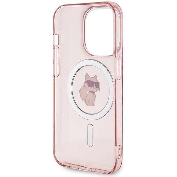 Karl Lagerfeld IML Choupette MagSafe case for iPhone 15 Pro Max - pink_6
