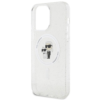 Karl Lagerfeld Karl&Choupette Glitter MagSafe case for iPhone 15 Pro Max - transparent_5