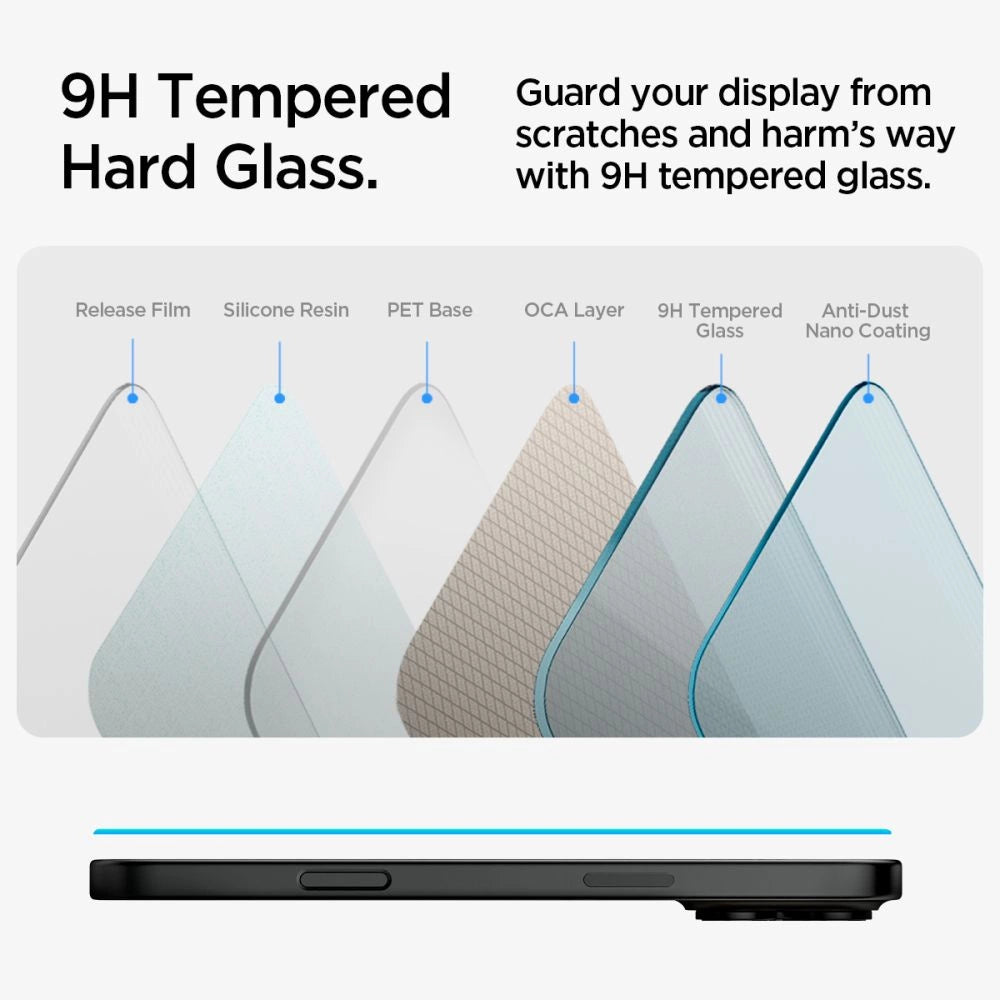 Spigen Glas.tR EZ Fit Tempered Glass for iPhone 15 / 16_9