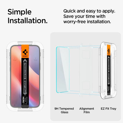 Spigen Glas.tR EZ Fit Tempered Glass for iPhone 15 / 16_12