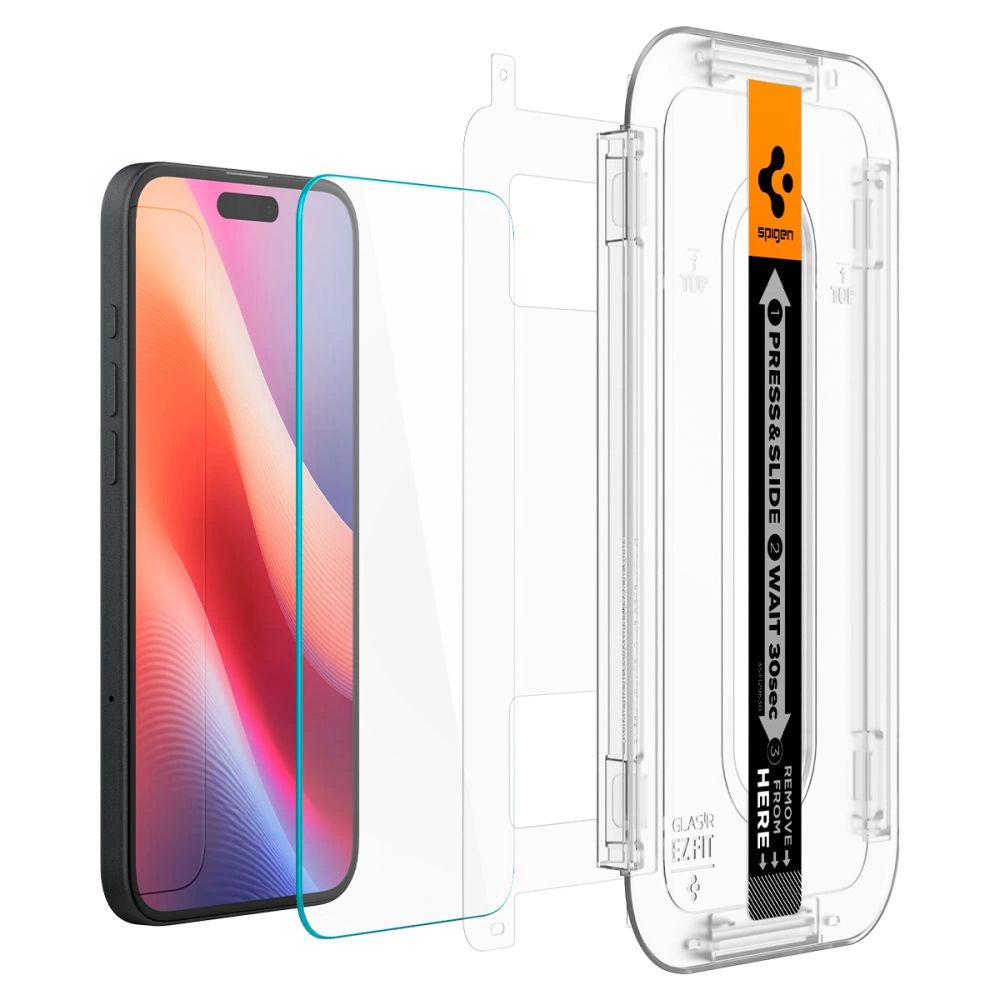 Spigen Glas.tR EZ Fit Tempered Glass for iPhone 15 / 16_3