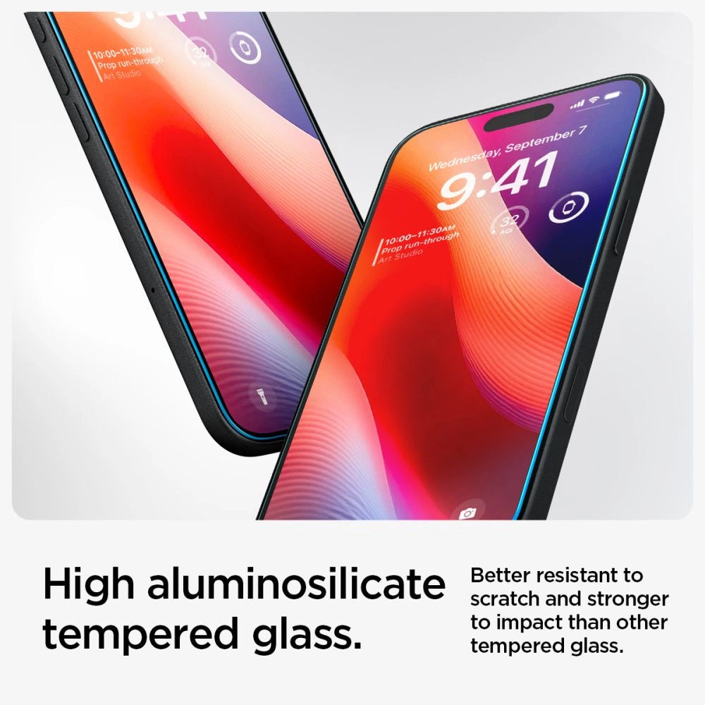 Spigen Glas.tR EZ Fit Tempered Glass for iPhone 15 / 16_8
