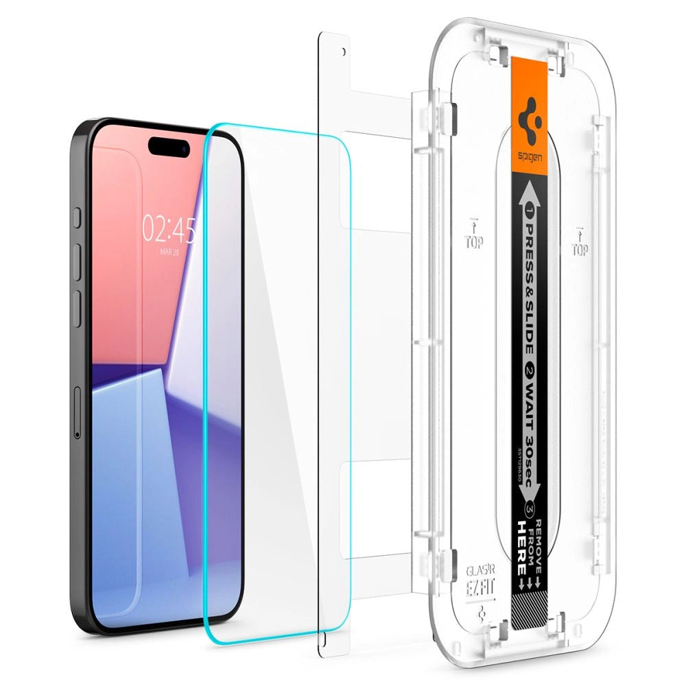 Spigen Glas.tR EZ Fit Tempered Glass for iPhone 15 Pro_1