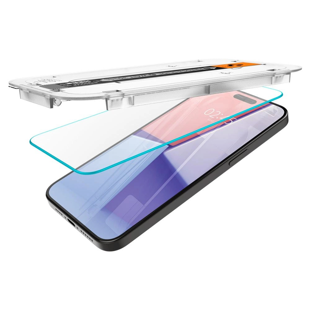 Spigen Glas.tR EZ Fit Tempered Glass for iPhone 15 Pro_5