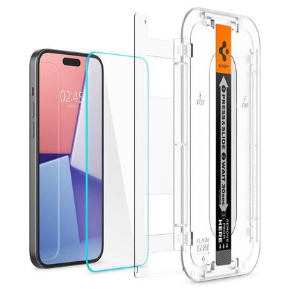 Spigen Glas.tR EZ Fit Tempered Glass for iPhone 15 Plus / 16 Plus - 2 pcs._5
