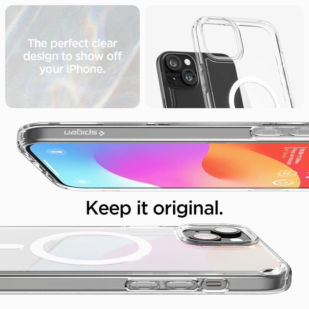 Spigen Ultra Hybrid Mag Case with MagSafe for iPhone 15 - White_9