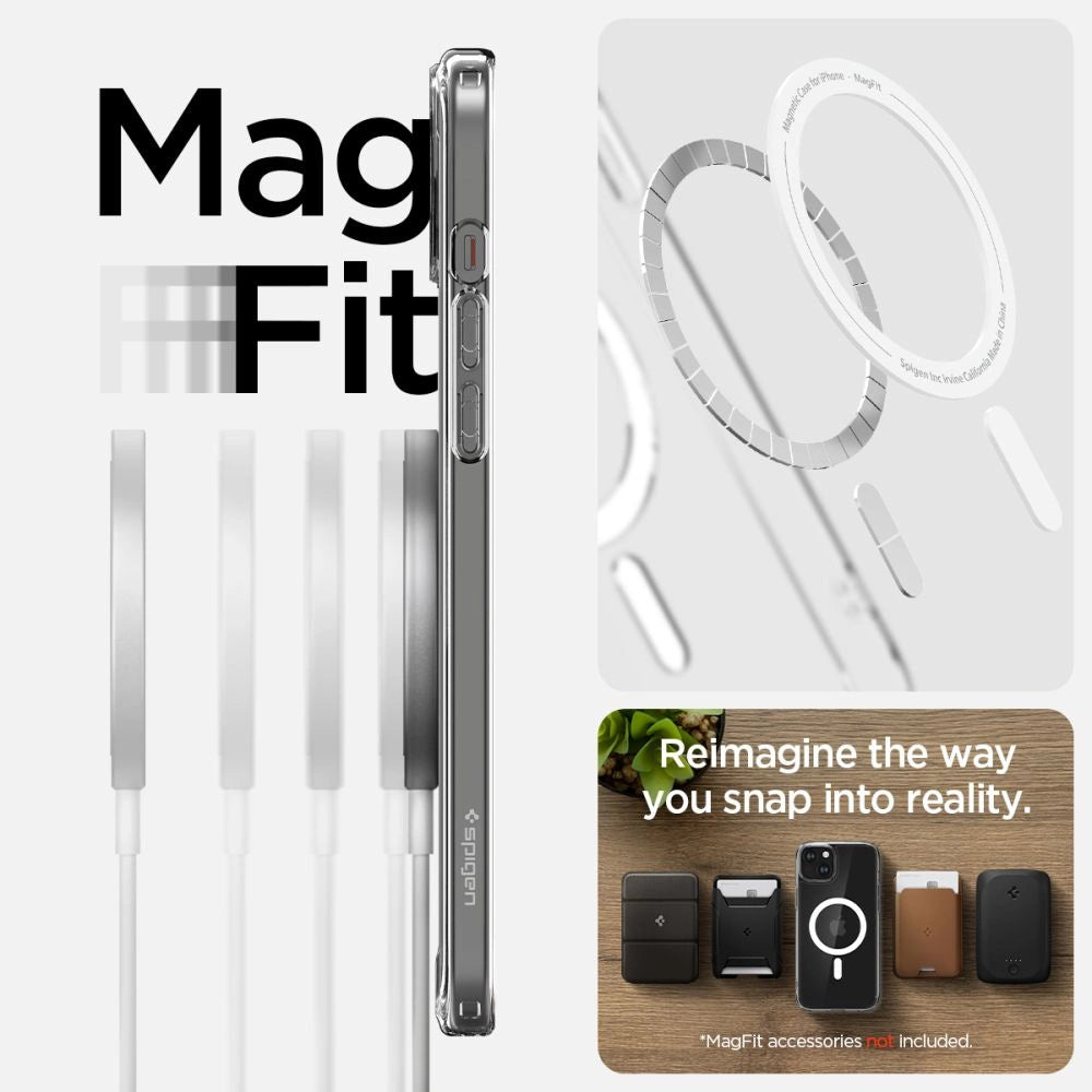 Spigen Ultra Hybrid Mag Case with MagSafe for iPhone 15 - White_11
