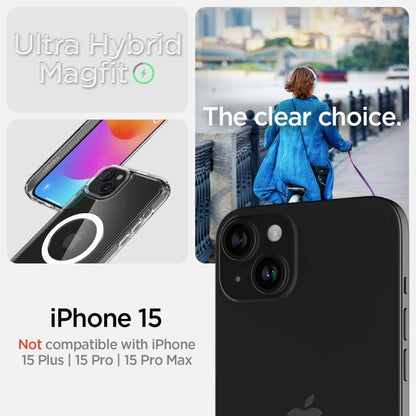 Spigen Ultra Hybrid Mag Case with MagSafe for iPhone 15 - White_8