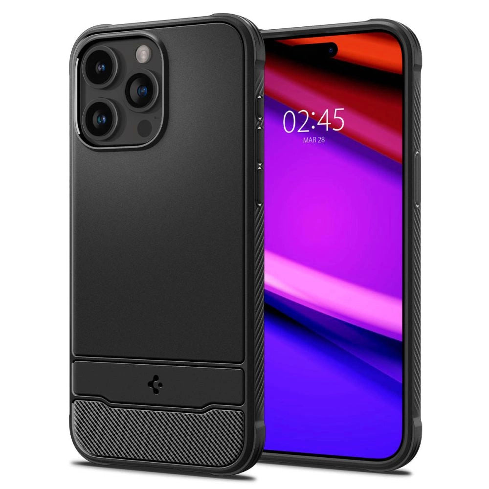Spigen Rugged Armor Mag Case with MagSafe for iPhone 15 Pro - Matte Black_9