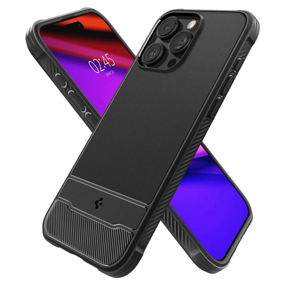 Spigen Rugged Armor Mag Case with MagSafe for iPhone 15 Pro - Matte Black_6