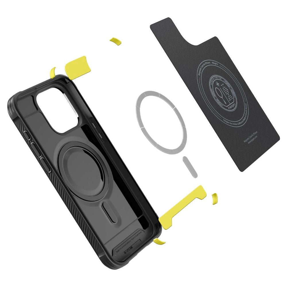 Spigen Rugged Armor Mag Case with MagSafe for iPhone 15 Pro - Matte Black_8