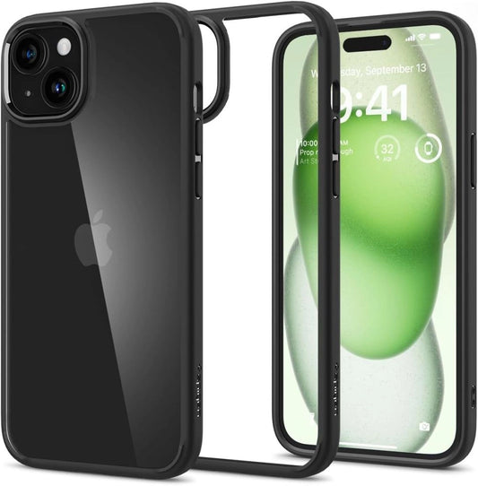 Spigen Ultra Hybrid iPhone 15 Plus Case - Matte Black_0