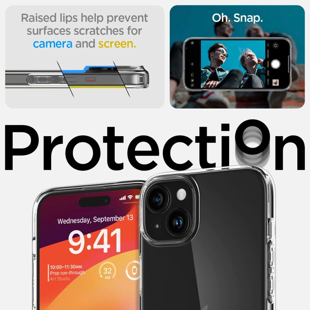 Spigen Liquid Crystal iPhone 15 Plus Case - Clear_10