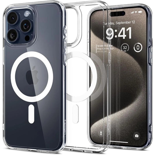 Spigen Ultra Hybrid Mag Case with MagSafe for iPhone 15 Pro Max - White_0