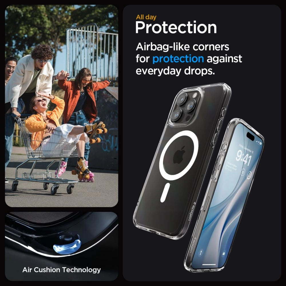 Spigen Ultra Hybrid Mag Case with MagSafe for iPhone 15 Pro Max - White_12