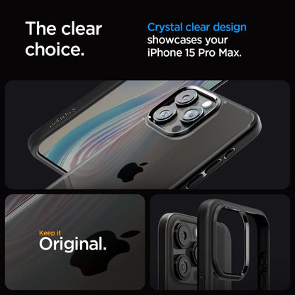 Spigen Ultra Hybrid iPhone 15 Pro Max Case - Matte Black_10