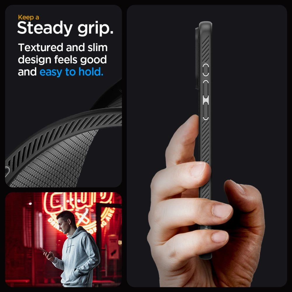 Spigen Liquid Air Case for iPhone 15 Pro Max - Matte Black_11