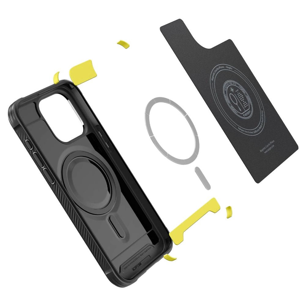 Spigen Rugged Armor Mag Case with MagSafe for iPhone 15 Pro Max - Matte Black_8