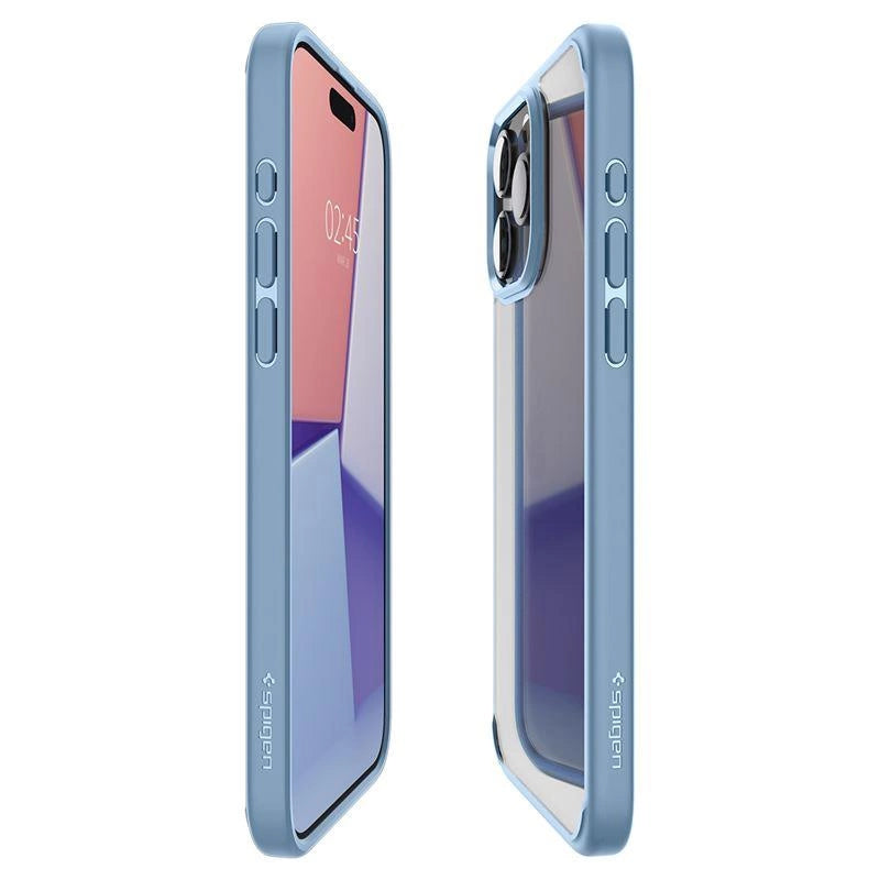 Spigen Crystal Hybrid Case for iPhone 15 Pro Max - Clear Blue_13