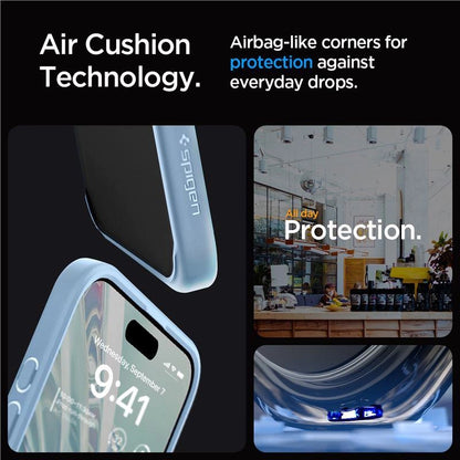 Spigen Crystal Hybrid Case for iPhone 15 Pro Max - Clear Blue_5