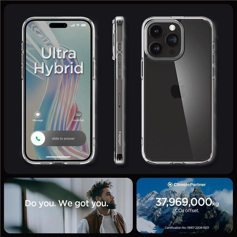 Spigen Crystal Hybrid Case for iPhone 15 Pro Max - Clear_5