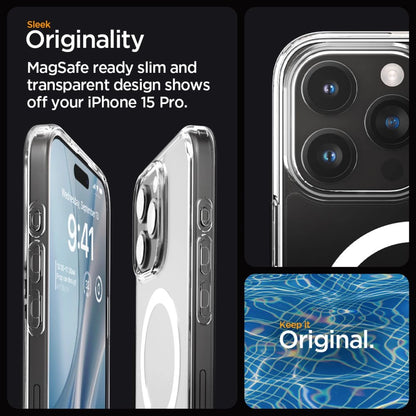 Spigen Ultra Hybrid Mag Case with MagSafe for iPhone 15 Pro - White_11