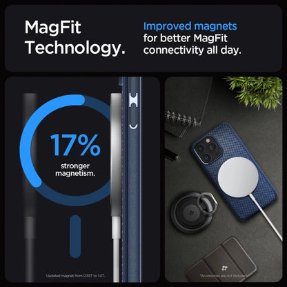 Spigen Mag Armor Case with MagSafe for iPhone 15 Pro Max - Blue_11