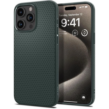 Spigen Liquid Air iPhone 15 Pro Max Case - Dark Green_0