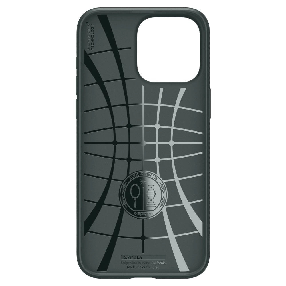 Spigen Liquid Air iPhone 15 Pro Max Case - Dark Green_3
