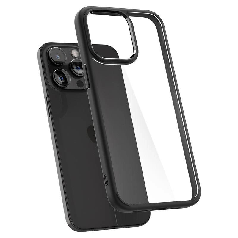 Spigen Crystal Hybrid iPhone 15 Pro Case - Black_10