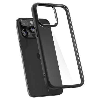 Spigen Crystal Hybrid iPhone 15 Pro Case - Black_10