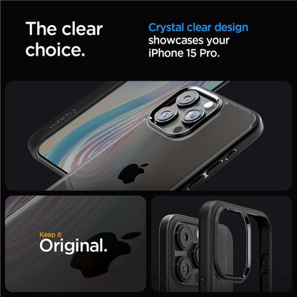 Spigen Crystal Hybrid iPhone 15 Pro Case - Black_1