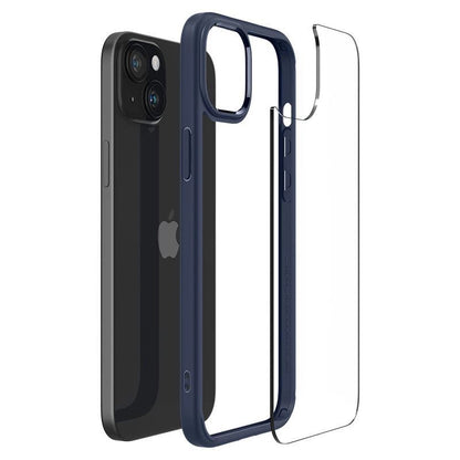 Spigen Crystal Hybrid iPhone 15 Plus Case - Clear Blue_10