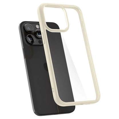 Spigen Crystal Hybrid Case for iPhone 15 Pro Max - Clear Beige_10